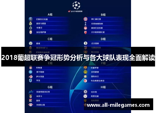 2018葡超联赛争冠形势分析与各大球队表现全面解读
